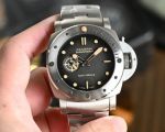 Panerai Submersible 47MM 2555 Movement Luminous Coating Stainless Steel Bracelet Watch